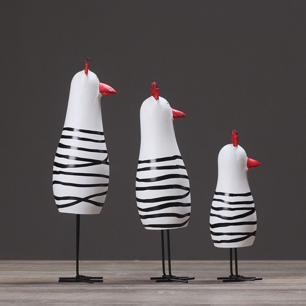Wood Chisel Set - Lot de 3 figurines de poulets