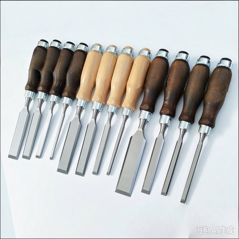 Wood Chisel Set - Ensemble de ciseaux à bois robustes,