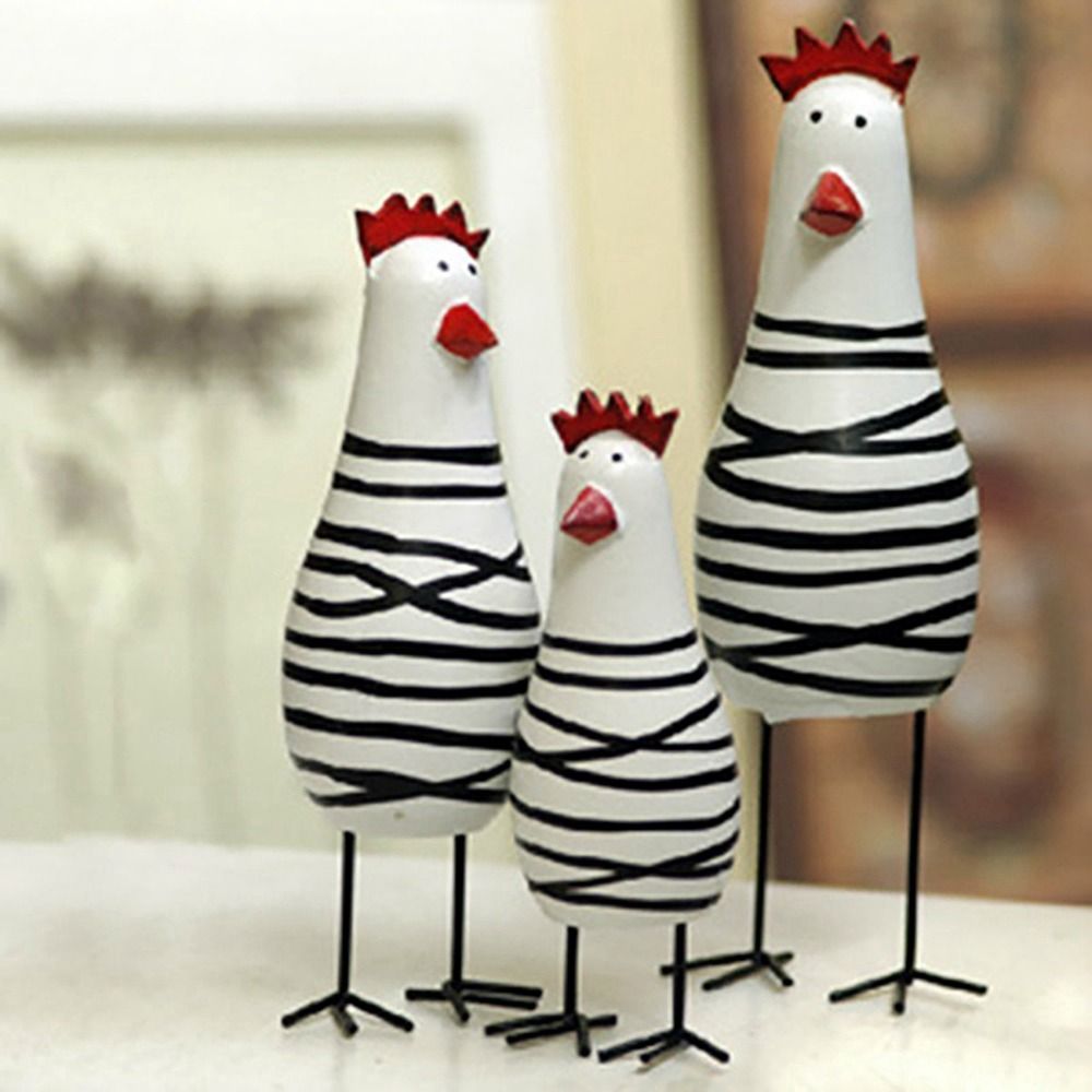 Lot de 3 figurines de poulets  - Wood Chisel Set avis et prix